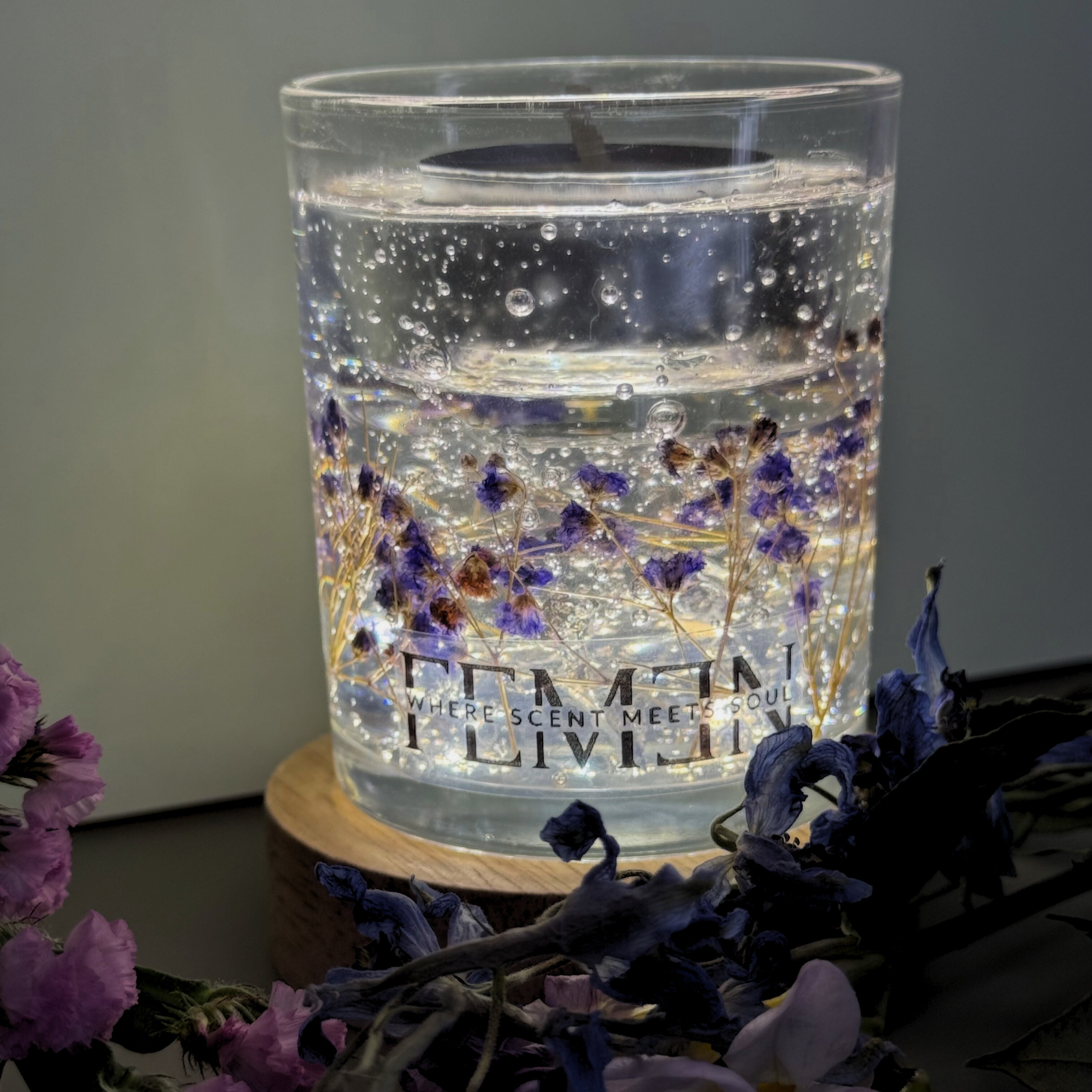 Invisible Candle - lilac Flowers