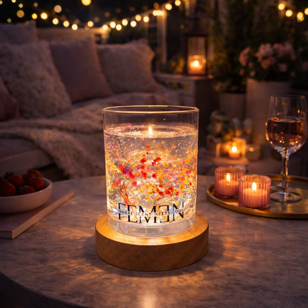 Invisible Candle - rose Flowers