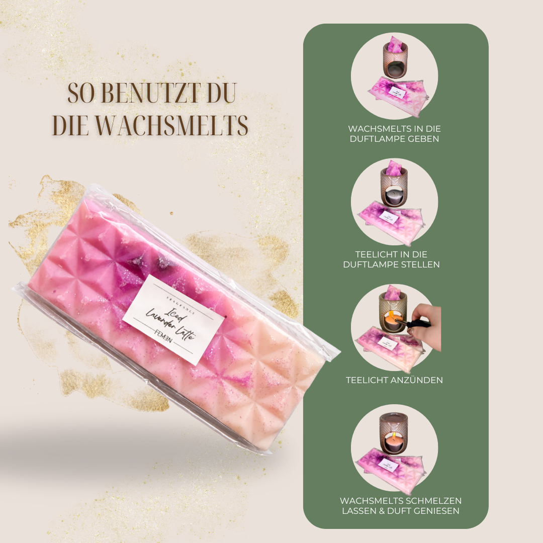 ICED LAVENDER LATTE - Wachsmelts