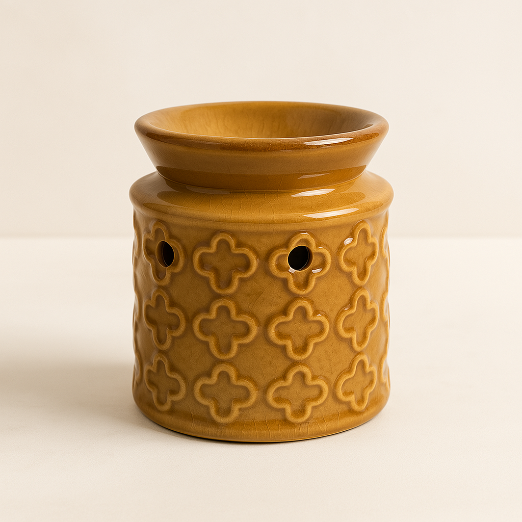 Vintage Flowers - Gelb - Duftlampe