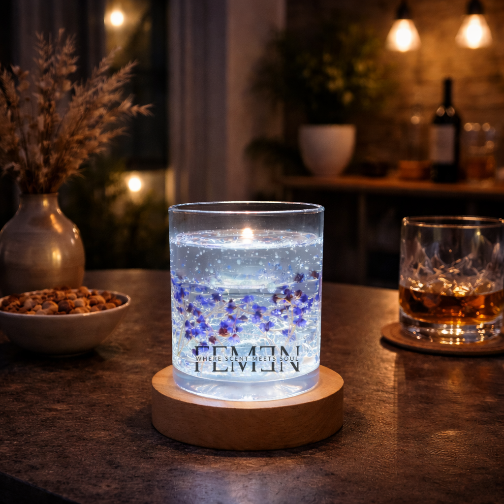 Invisible Candle - lilac Flowers