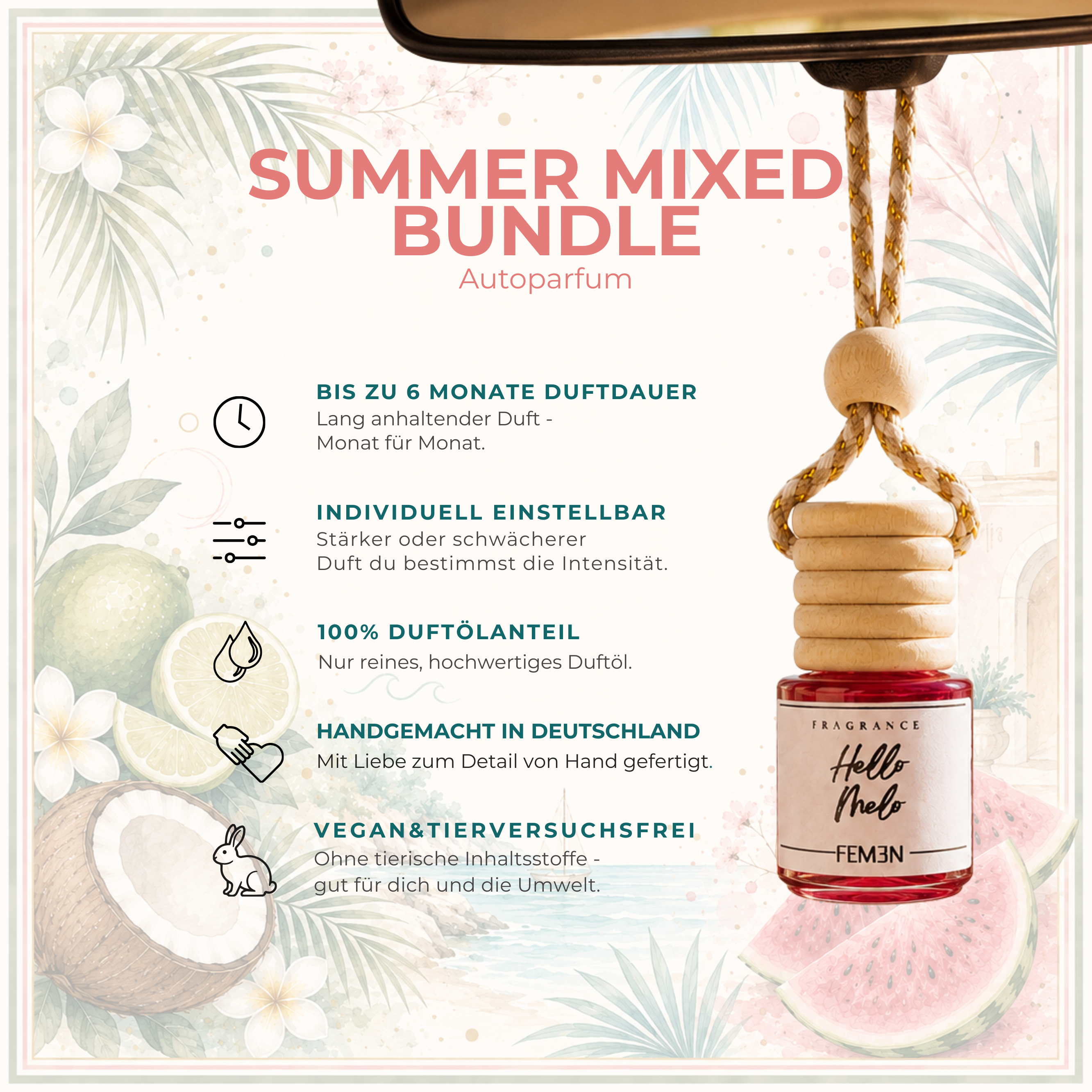 SUMMER MIXED BUNDLE - 3x Bestseller Autoparfum