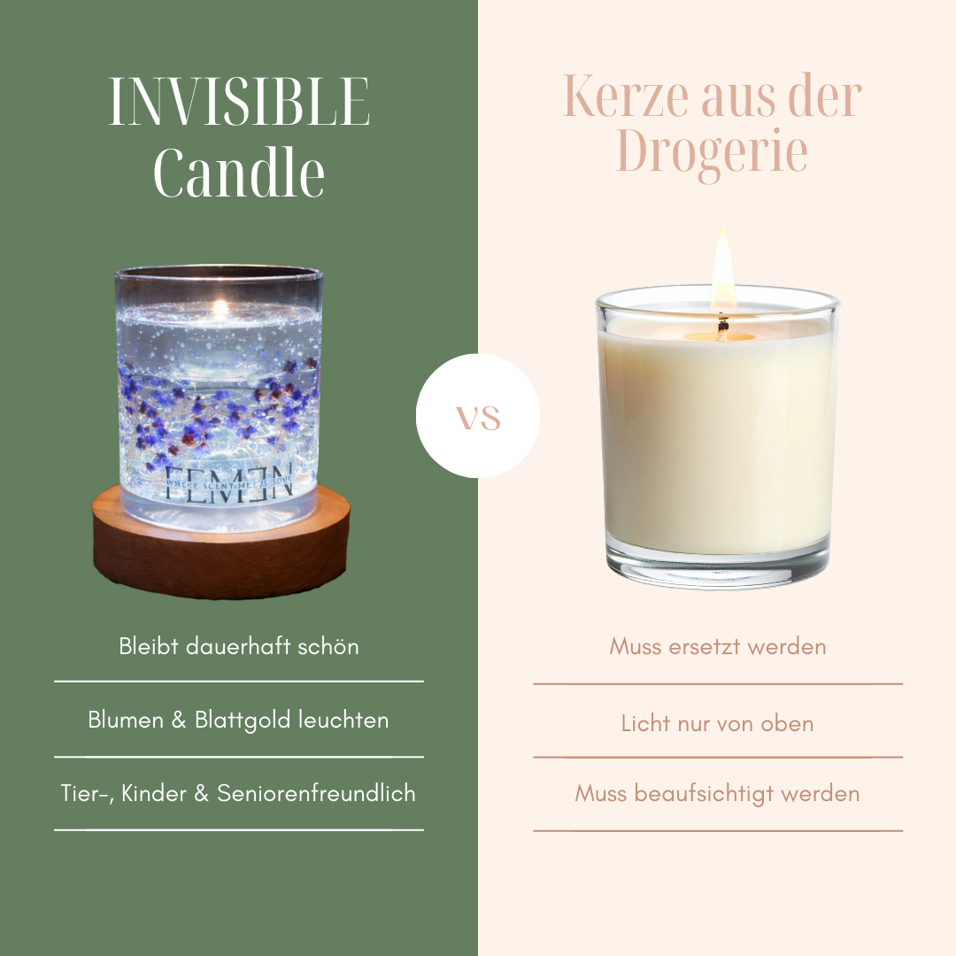Invisible Candle - lilac Flowers