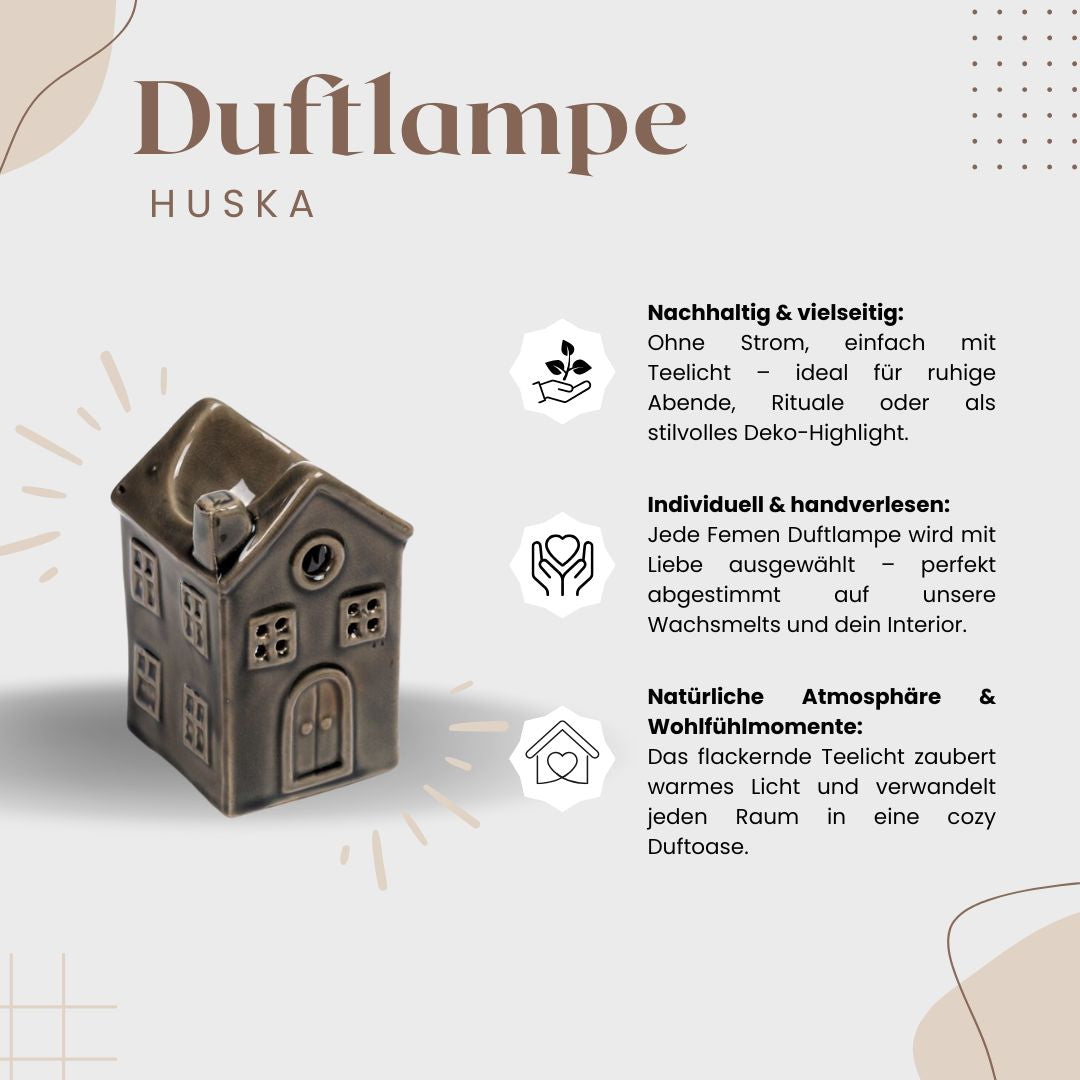 Duftlampe HUSKA - grau