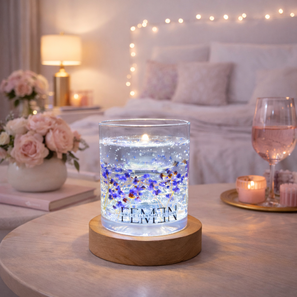 Invisible Candle - lilac Flowers