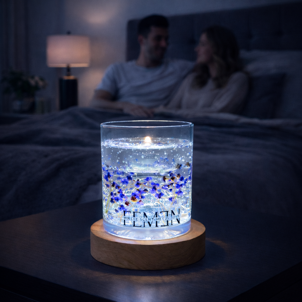 Invisible Candle - lilac Flowers