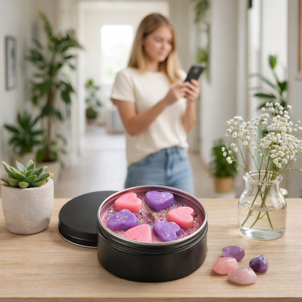 BLOOM NO. 1 - Mini-Duftkerze mit Holzdocht