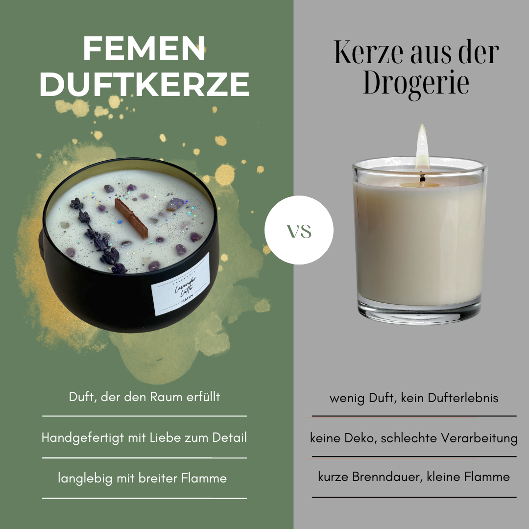 LAVENDER LATTE - Duftkerze mit Holzdocht
