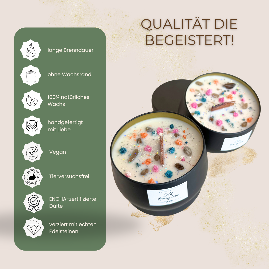 COLD BERRY LOVE - Duftkerze mit Holzdocht