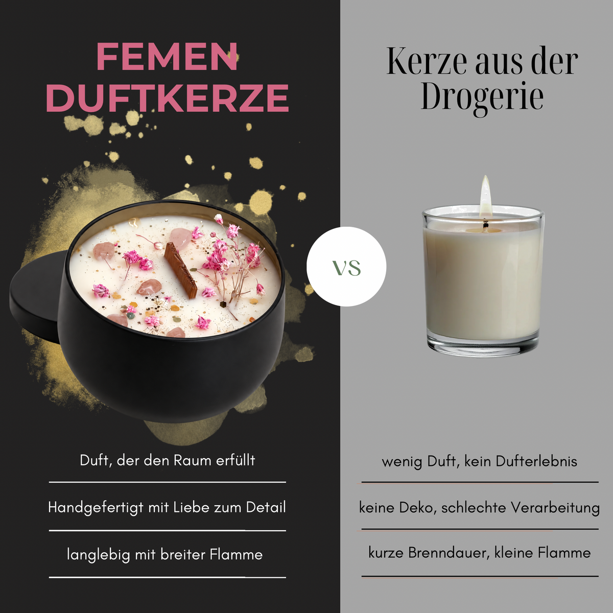 STRAWBERRY FIELDS FOREVER - Erdbeerquarz - Duftkerze mit Holzdocht