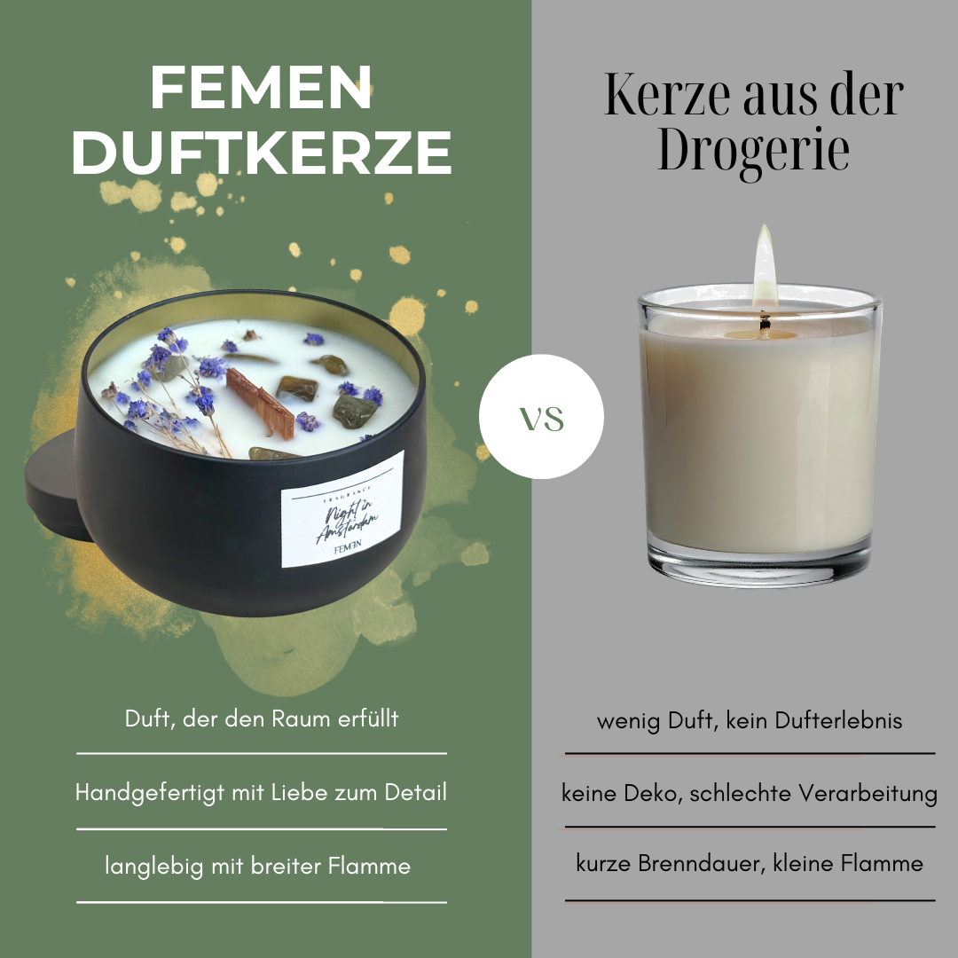 NIGHT IN AMSTERDAM - Duftkerze mit Holzdocht