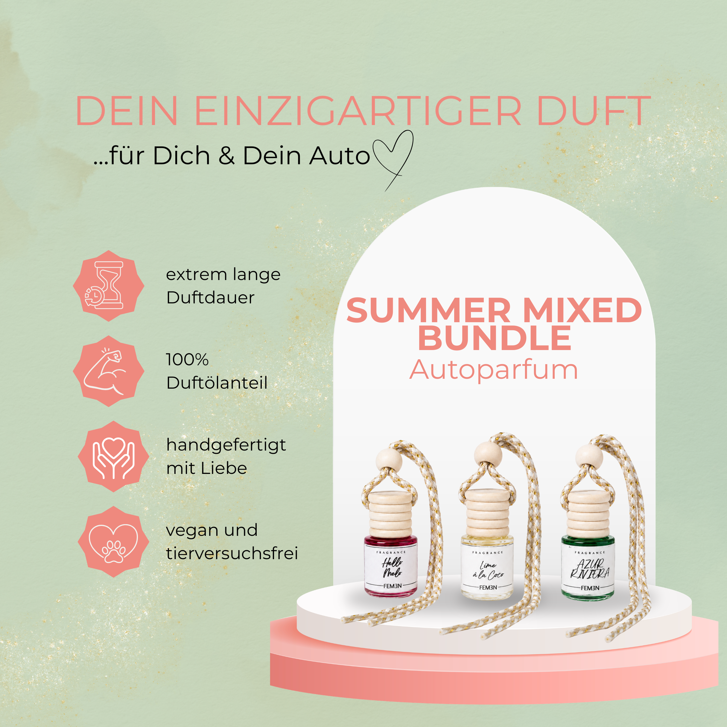 SUMMER MIXED BUNDLE - 3x Bestseller Autoparfum