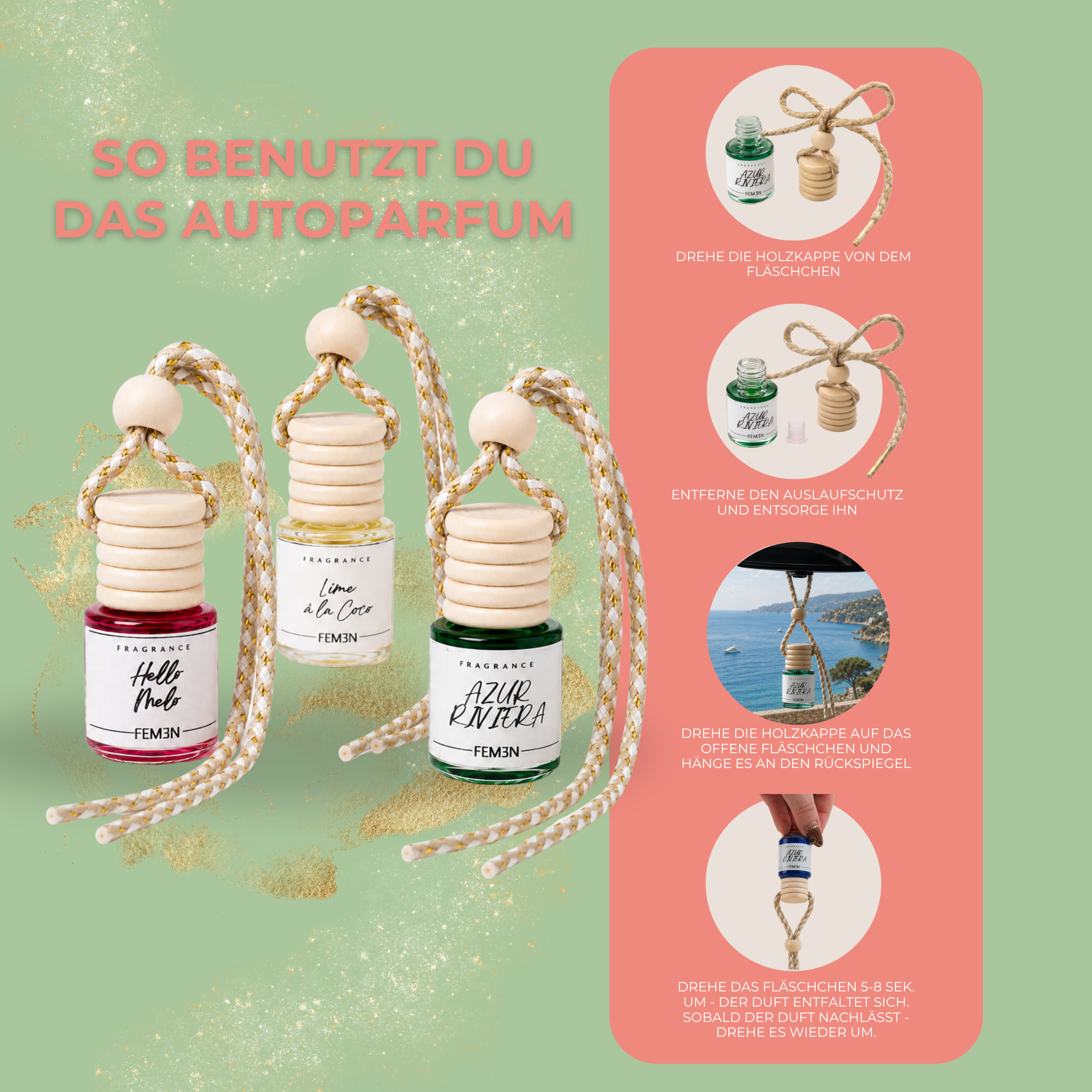 SUMMER MIXED BUNDLE - 3x Bestseller Autoparfum