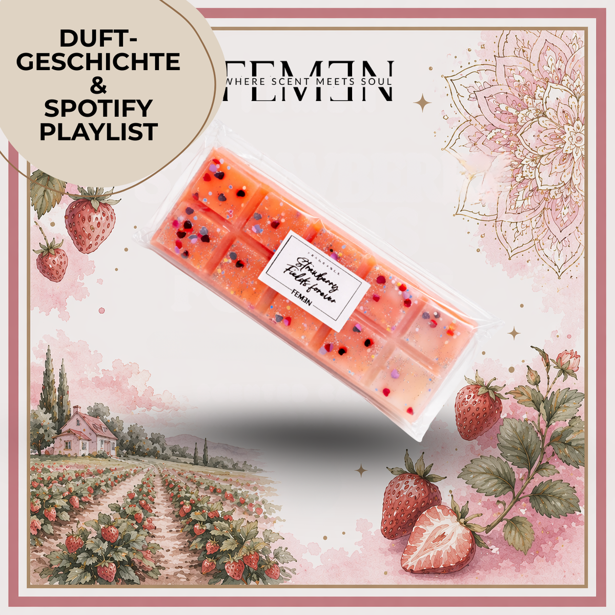 STRAWBERRY FIELDS FOREVER - Duftwachs